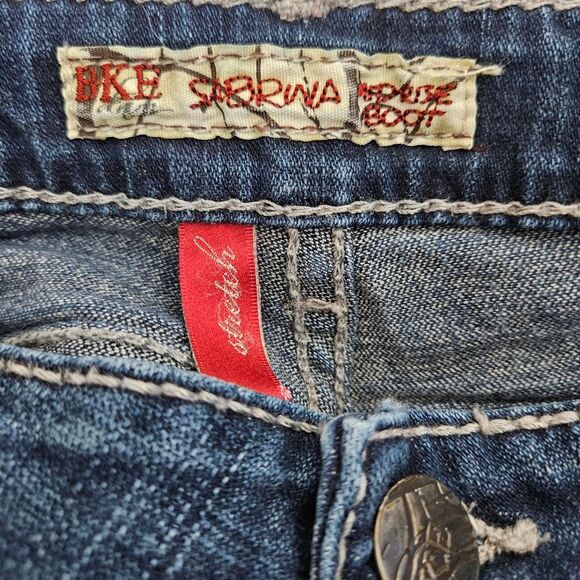 BKE Sabrina Low Rise Bootcut Jeans Women's 30x33.5 (31x31) Stretch Western Boho - Picture 2 of 11